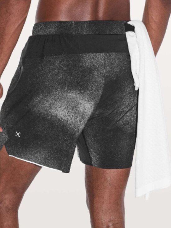 lululemon athletica Other - Lululemon Surge Short *6" Ocean Spray Ice Grey Black Small
